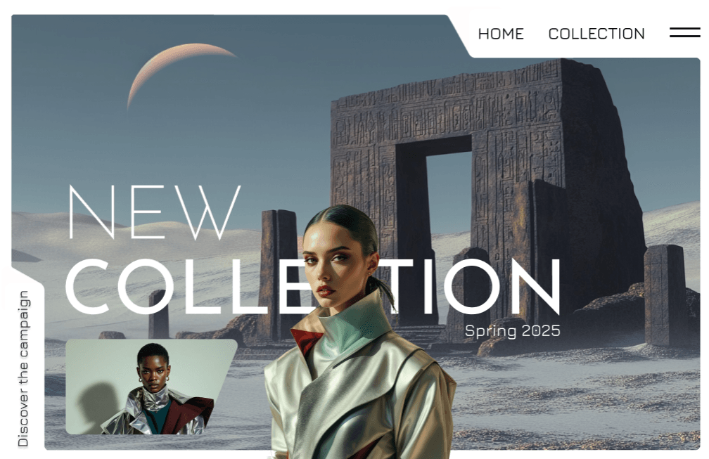 Fashion brand webdesign